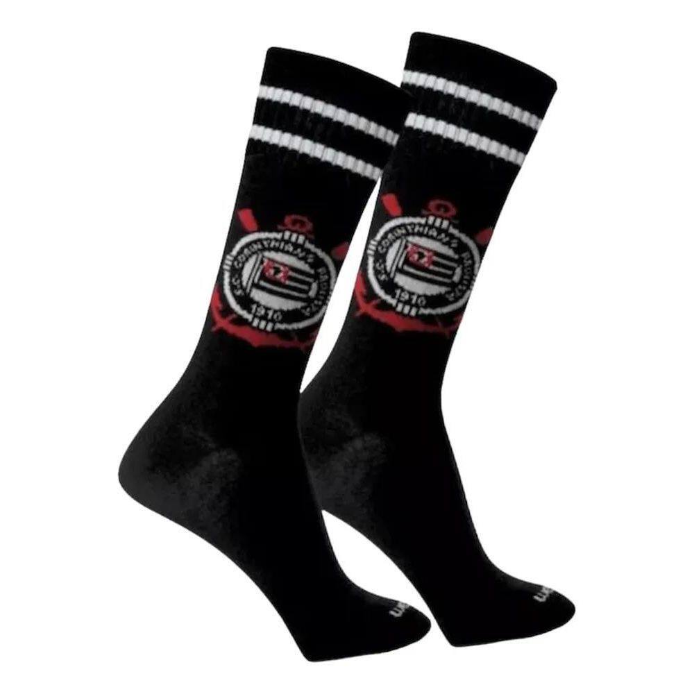 3X Meião De Futebol Corinthians Infantil/Juvenil - Oficial