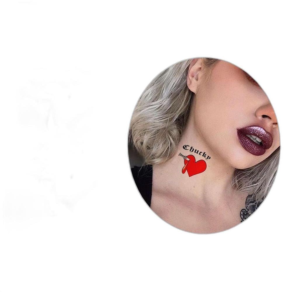 Tatuagem Temporária Haloween Noiva Do Chucky Cosplay