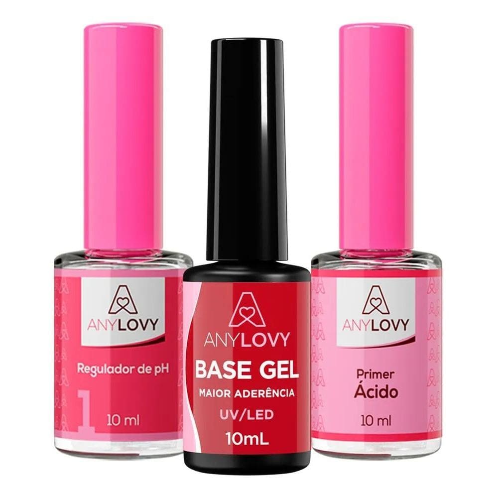2X Kit Primer Ácido + Gel Base Translúcido + Regulador Any L