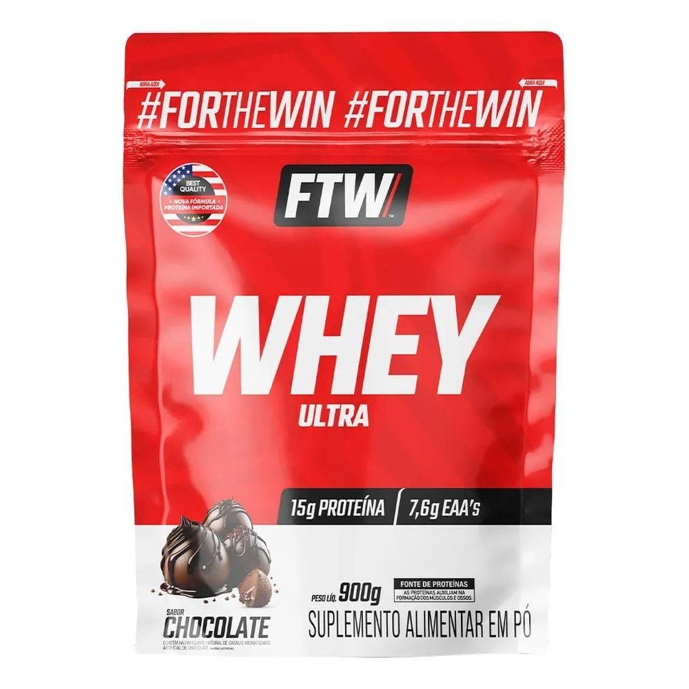 Whey Concentrado Ultra Protein Refil 900G Sabor Chocolate -