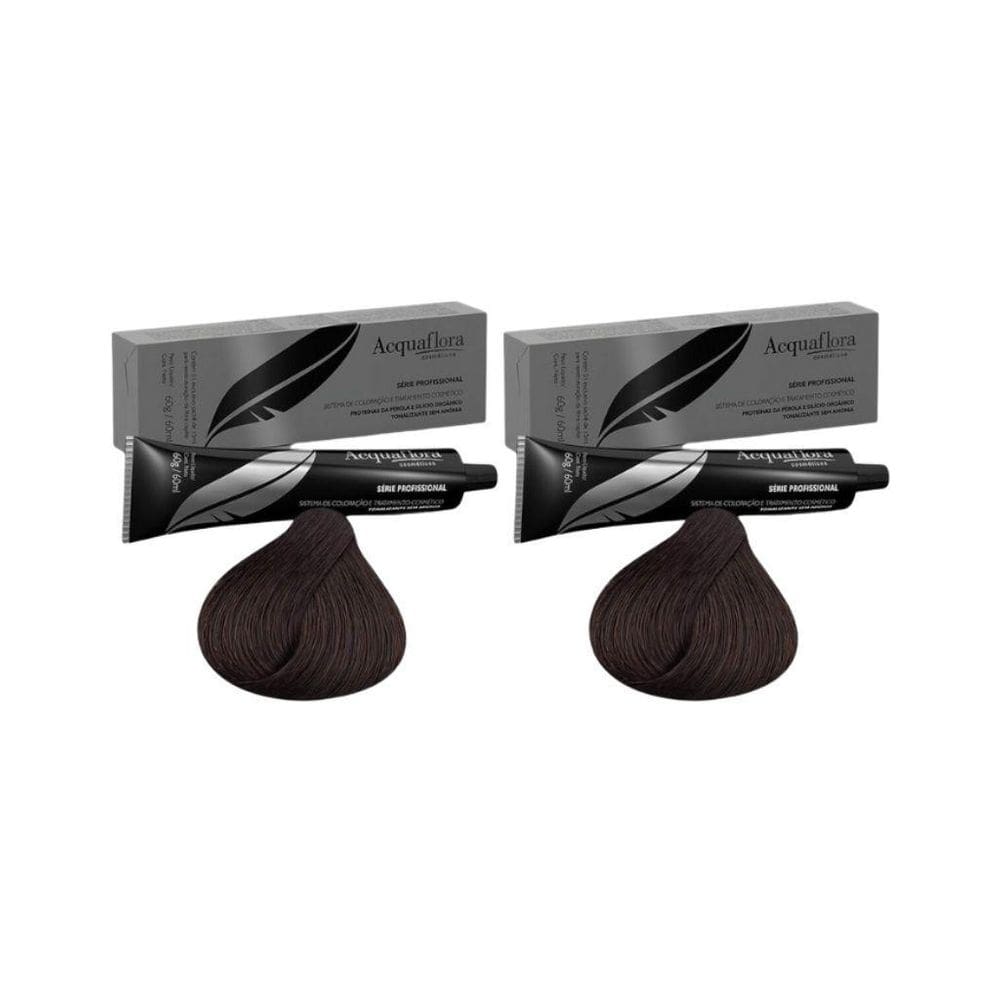 Coloraçao Acquaflora Sem Amonia 3.0 Castanho Escuro-Kit 2Un