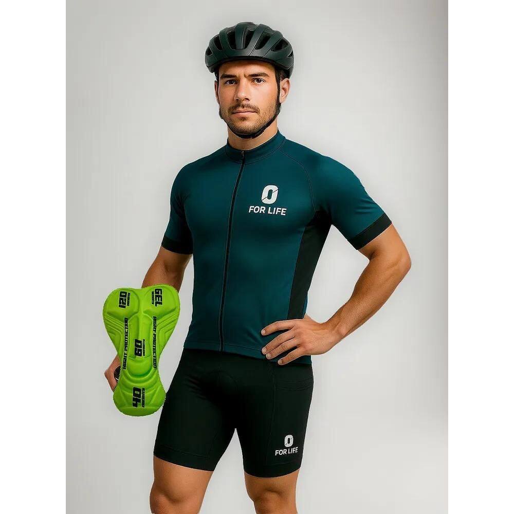 10X Bermuda Ciclismo Uv Bolso Grande Forro Gel D120 Profiss