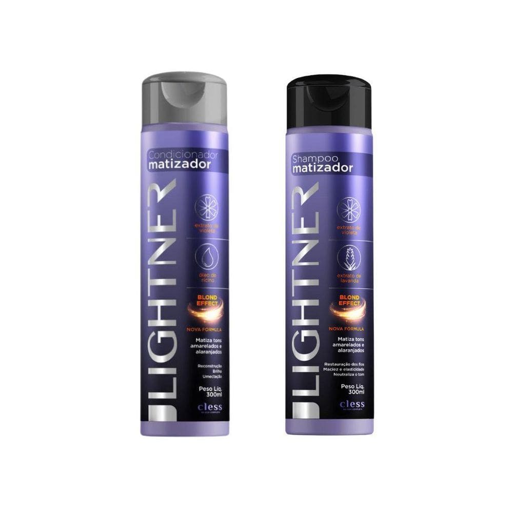 Kit Lightner Matizador Condicionador + Shampoo 300Ml