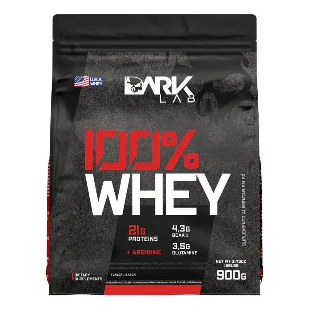 3X 100% Whey Protein Proteína Refil 900G - Dark Lab Sabor Mo