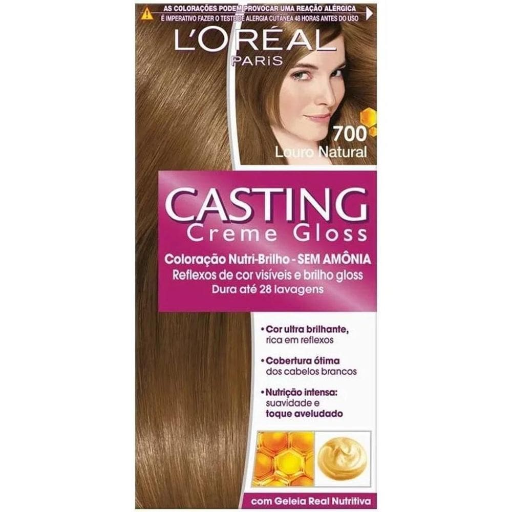 10X Tinta Casting Creme Gloss Lóreal Tom Lour Natural 700