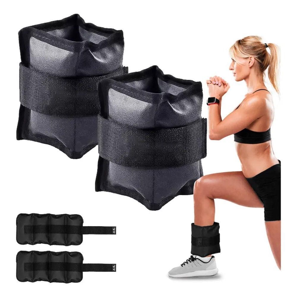 2X Par De Caneleira De Peso 3Kg Tornozeleira Es