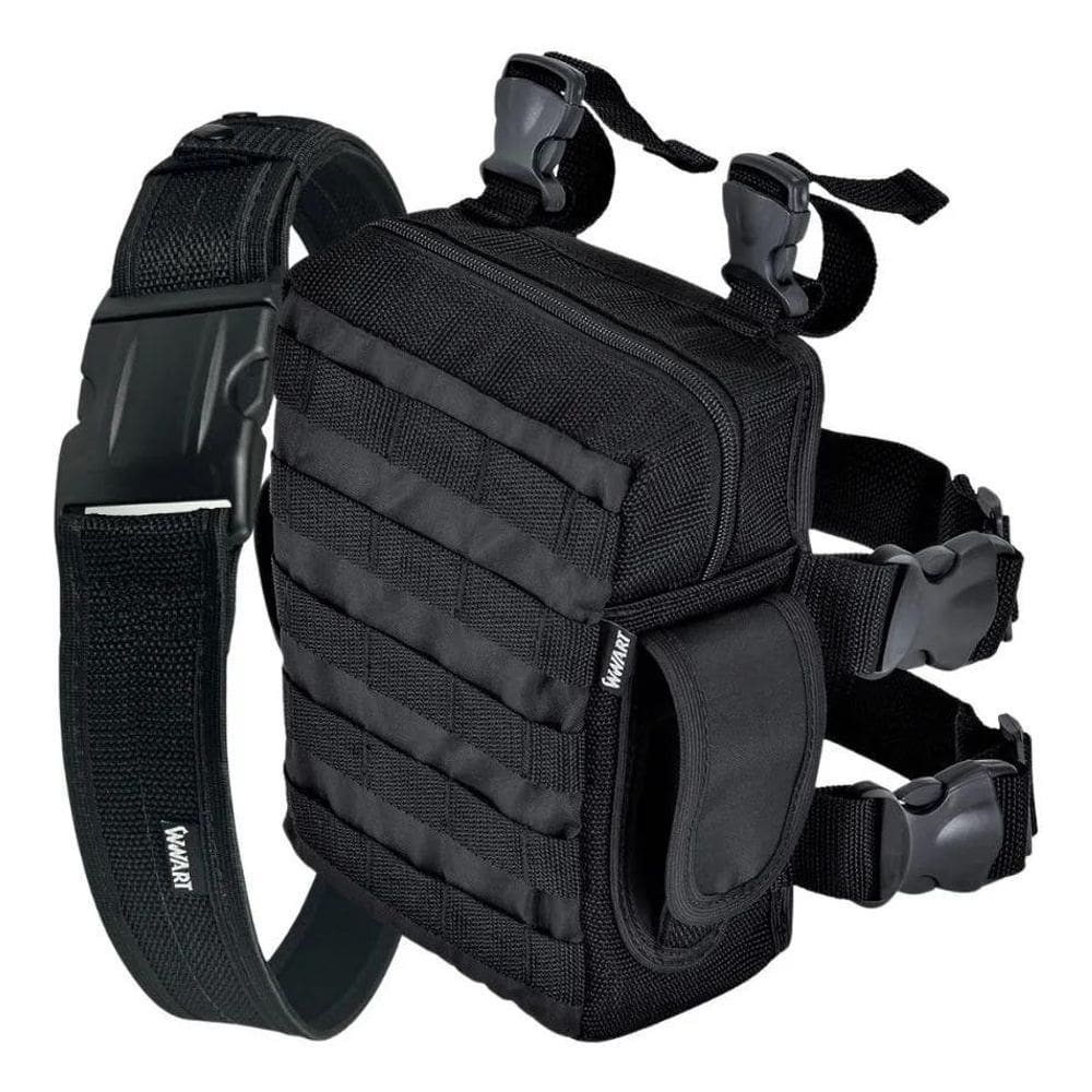 2X Bornal Pochete De Perna Modular + Cinto Guarnição