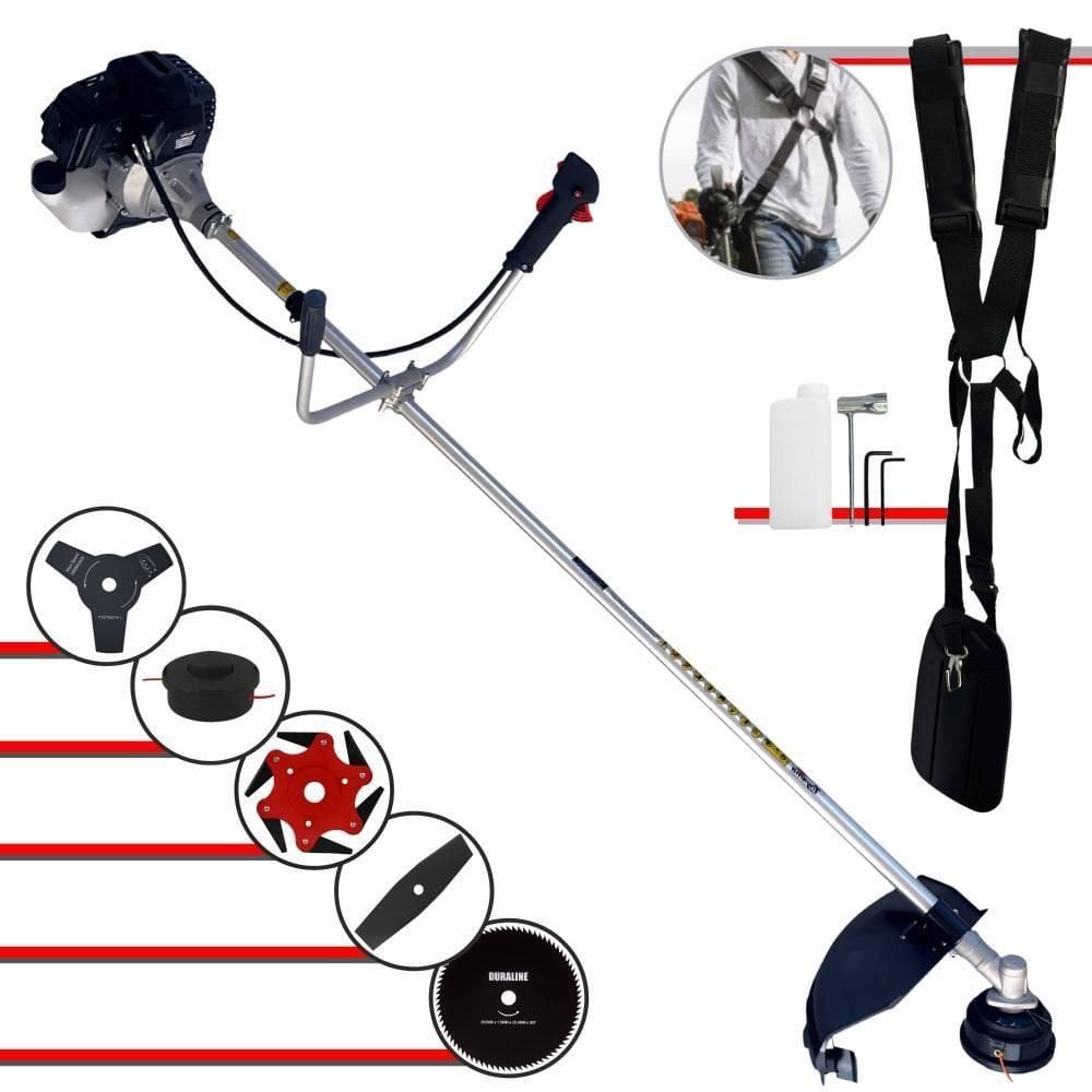 Roçadeira Rt43lb25a Toyama 43cc 1,7hp Com 5 Opções De Cortes