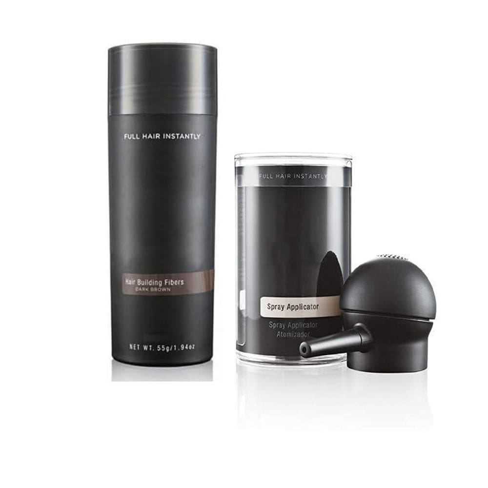 Maquiagem Fibra Capilar Calvície Retoque Castanho Escuro