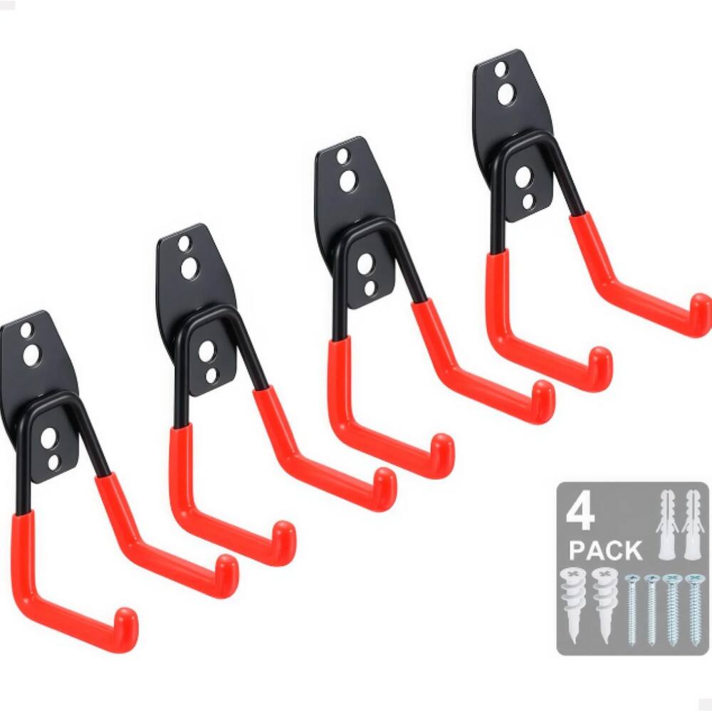 Kit 4 Suportes de Parede Gancho de Aço Reforçado Para Bicicleta