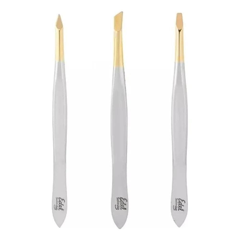 2X Kit Pinça Depilação 9Cm Pontas Variadas Edel Solingen
