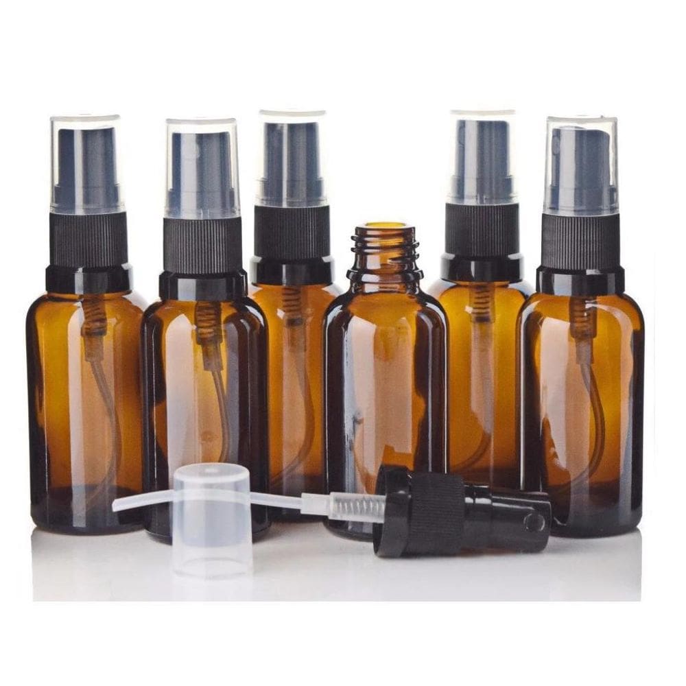 Frasco Vidro Ambar 10Ml Spray Válvula Spray Borrifador