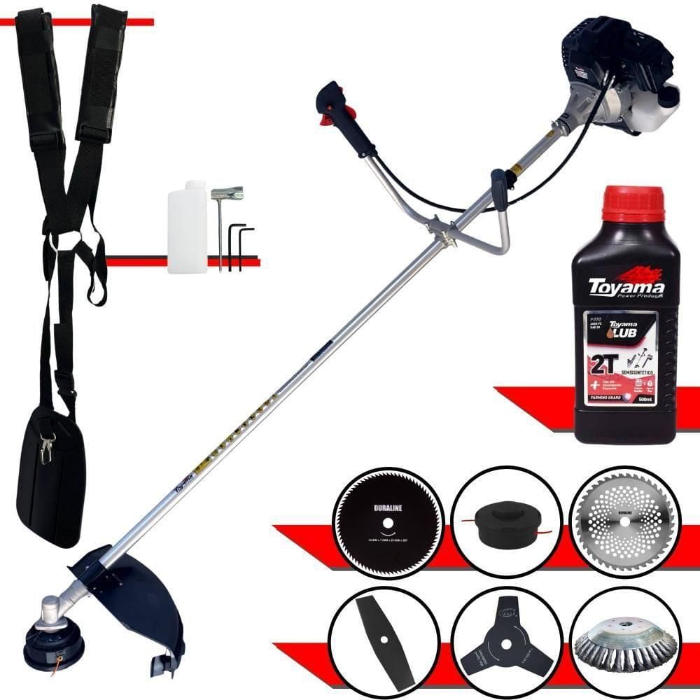 Roçadeira Robusta Toyama + 6 Opções De Cortes + óleo Toyama
