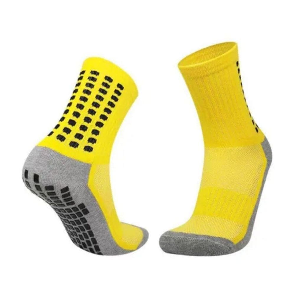 Meia Esportiva Antiderrapante Cano Médio Futebol Academia