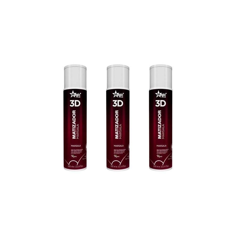 Matizador Gloss Magic Color 300Ml Marsala-Kit C/3Un