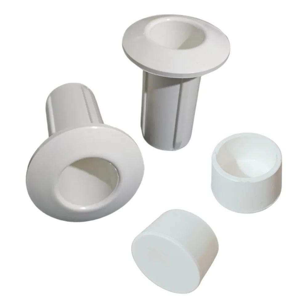 3X 2 Chumbador Abs + 2 Borracha Encosto Escada Piscina 1.1/2