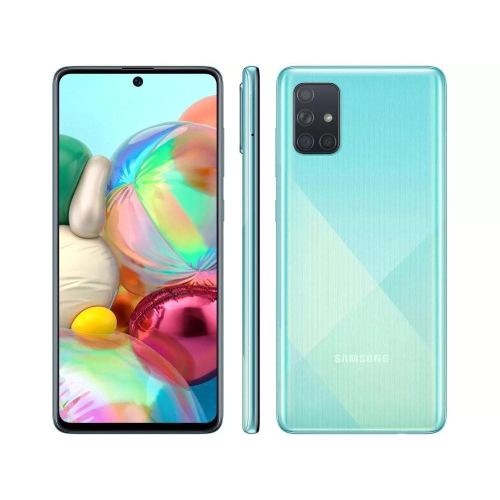 USADO: Samsung Galaxy A71 128 GB Azul Muito Bom (usado)