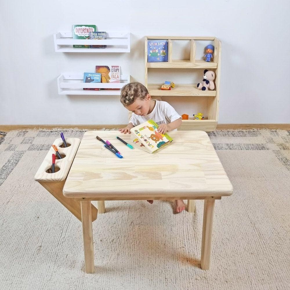 Mesa Infantil Alecrim Em Madeira Natural