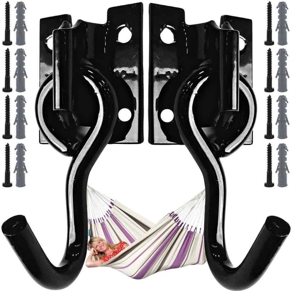 10X Gancho Rede Descanso Lef Parede Não Enferruja Reforçado