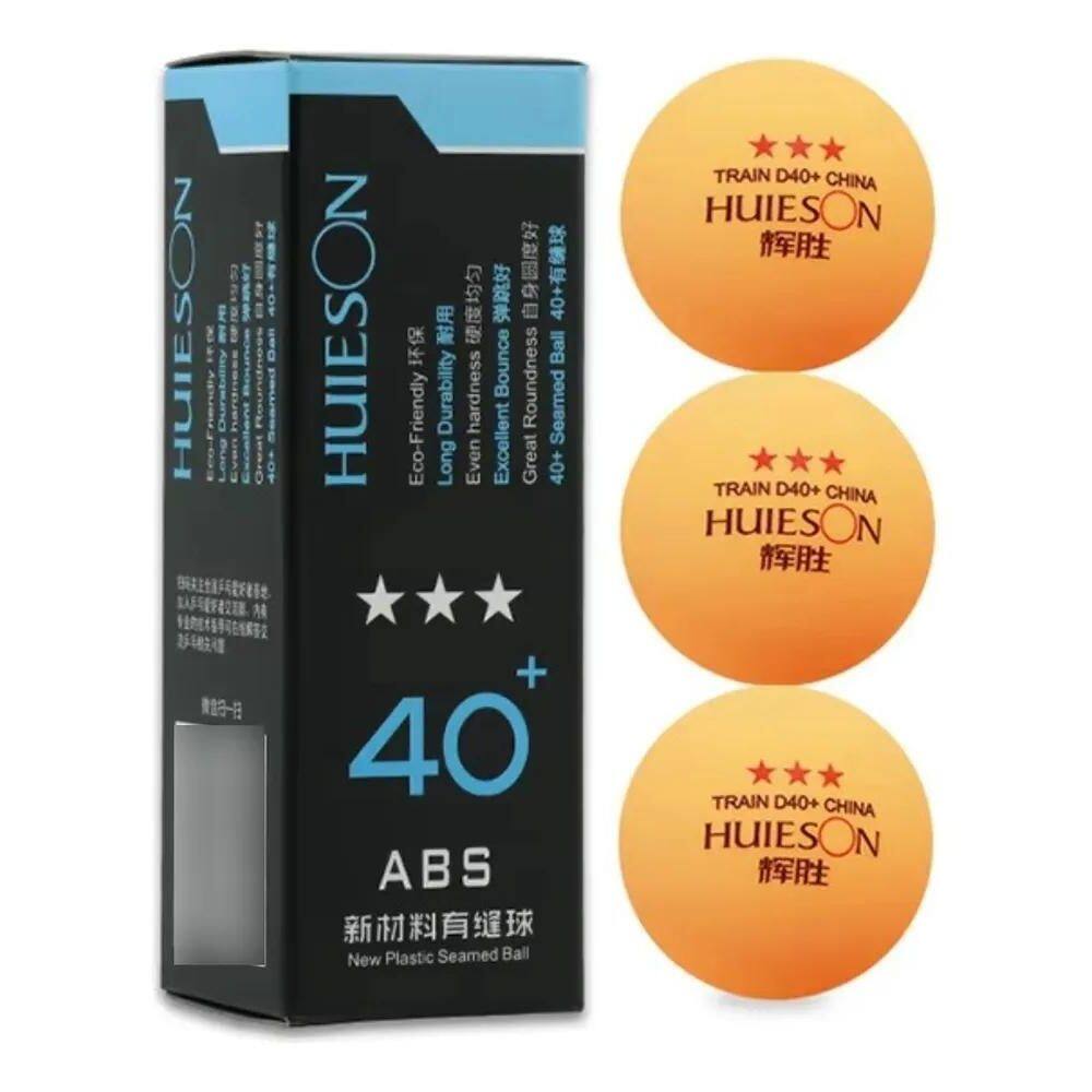 2X 01 Caixa 3 Bolas Tênis Mesa Huieson 3 Estrel