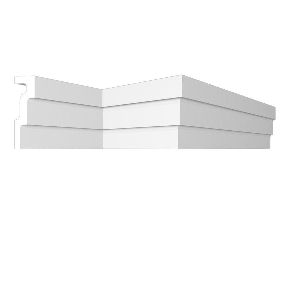 Roda Teto Up233 Perfil de Poliestireno HomEstar - caixa com 2 m - Branco