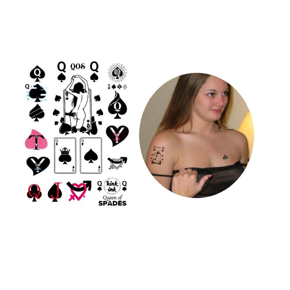 Tatuagem Temporária Kit Hotwife Modelo 19X12 Cm