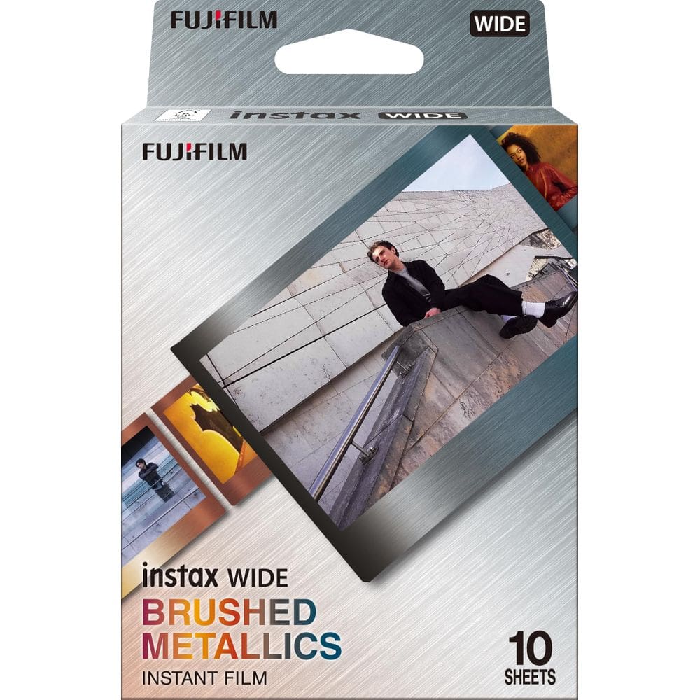 Filme fotográfico Fujifilm Instax Wide Brushed Metallic 10 folhas