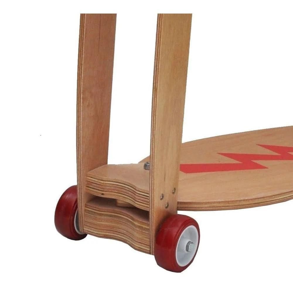 Patinete Infantil Em Madeira Camara Woodbox