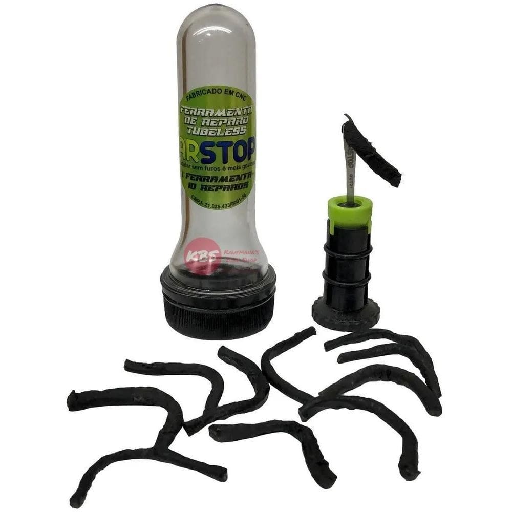 2X Kit Remendo Reparo Pneu Tubeless Arstop Ferramenta Guidão
