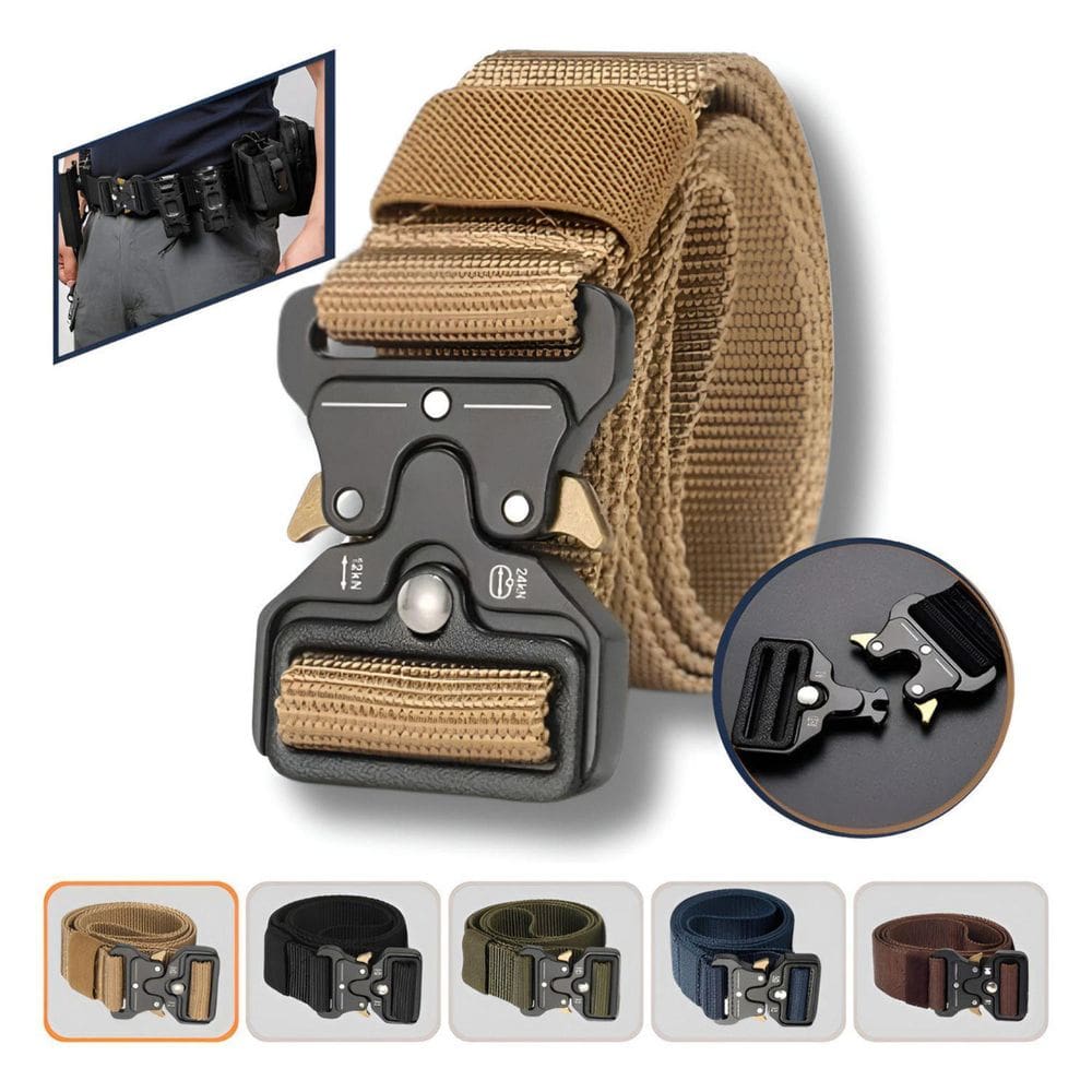 Cinto Militar Com Fivela De Metal Com Engate Rápido