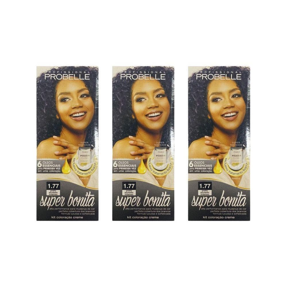 Coloraçao Probelle Super Bonita 1.77 Preto Azul Intenso-3Un