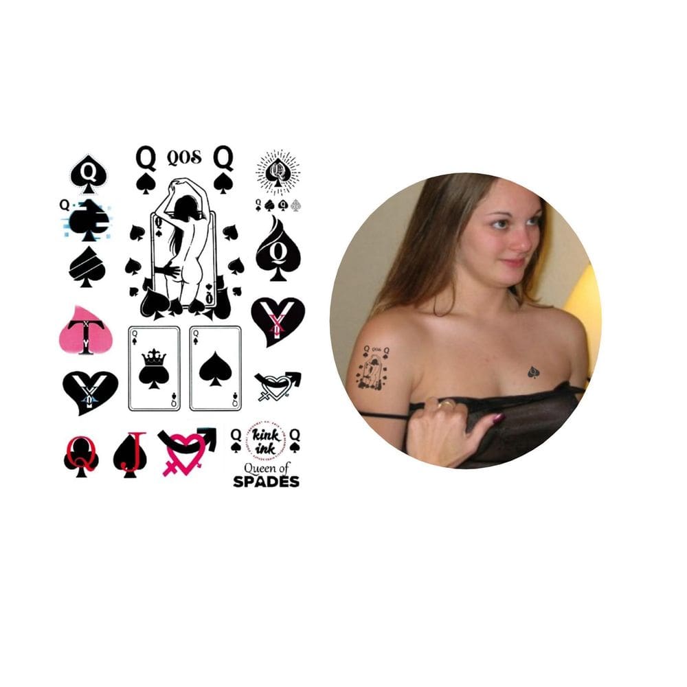 Tatuagem Temporária Kit Hotwife Modelo 19X12 Cm