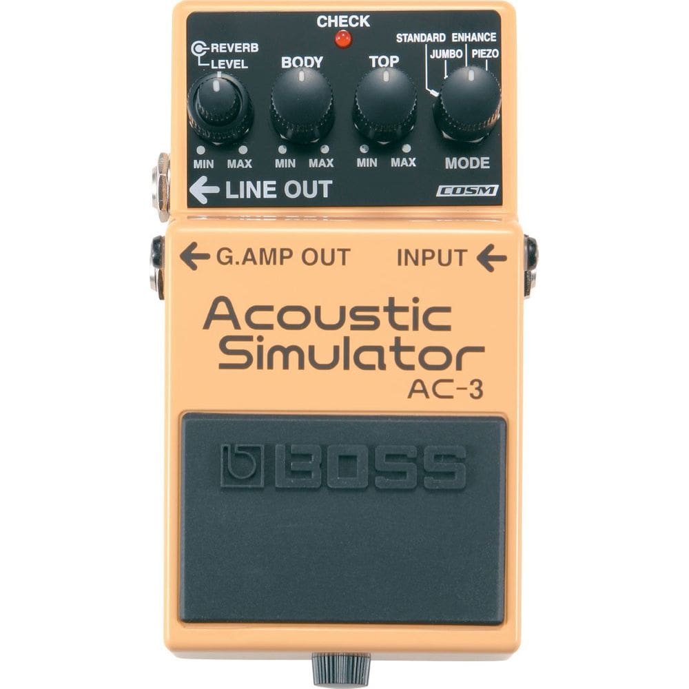 Pedal de guitarra BOSS AC-3 Advanced Acústico Simulador Acústico