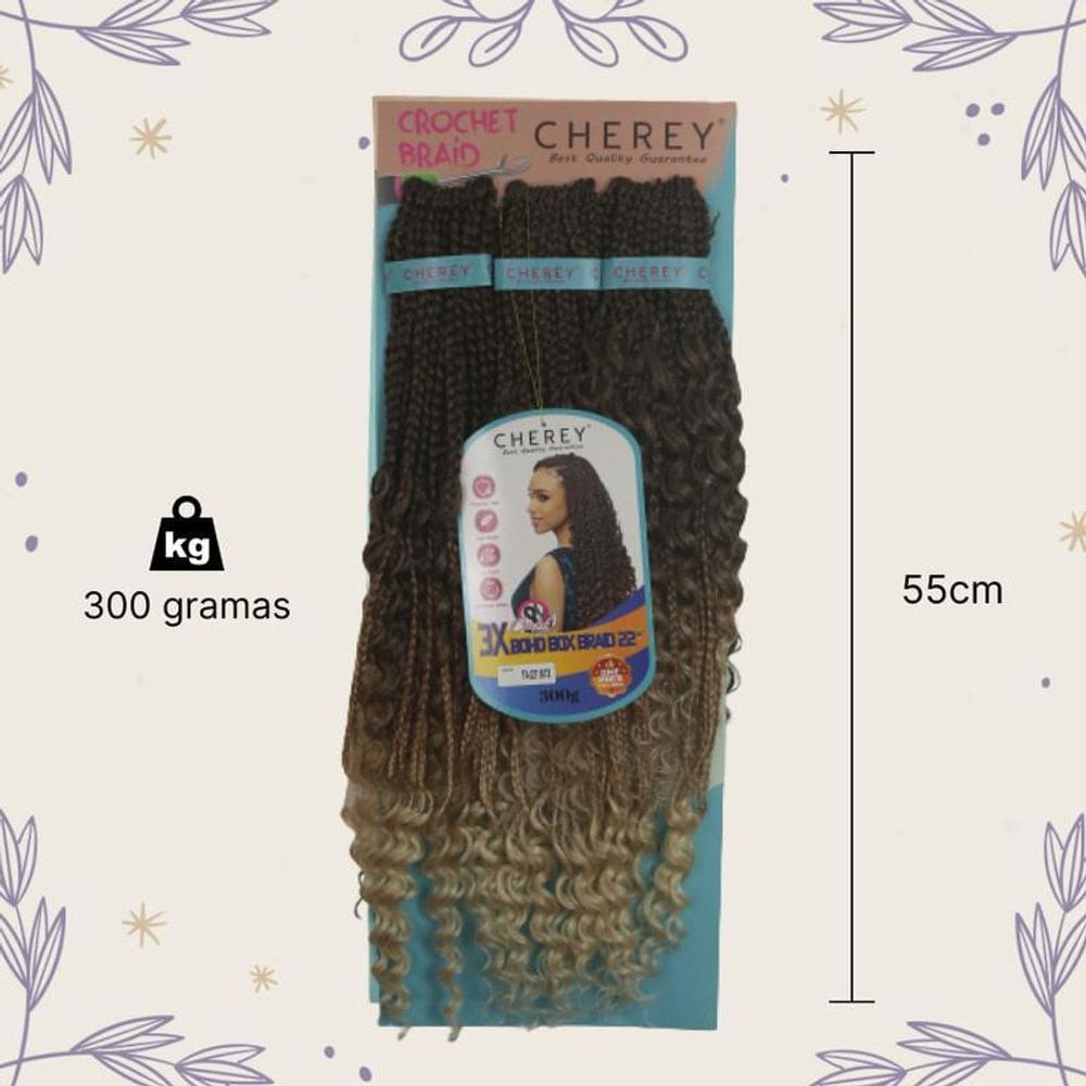 Aplique Gypsy 3X Cabelo Boho Box 300Gr Crochet Braid