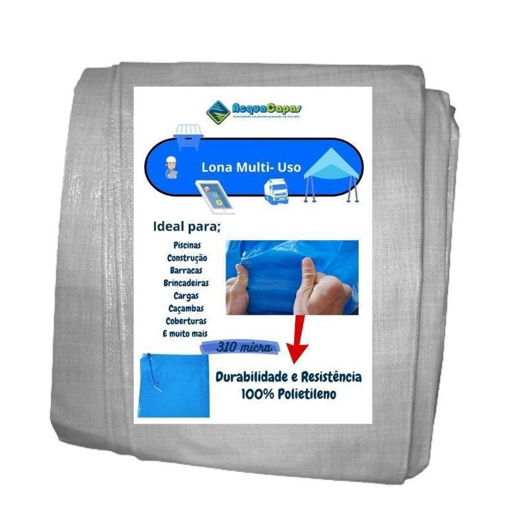 Lona Polietileno 12X10 Grossa 300 Micras Multiuso