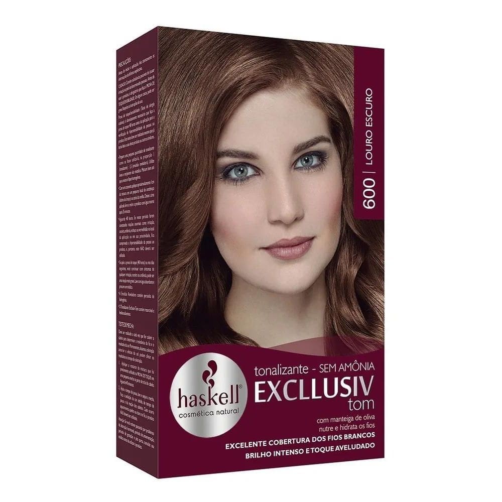 2X Tonalizante 600 Haskell Excllusiv Tom Tom 600 Louro Escur