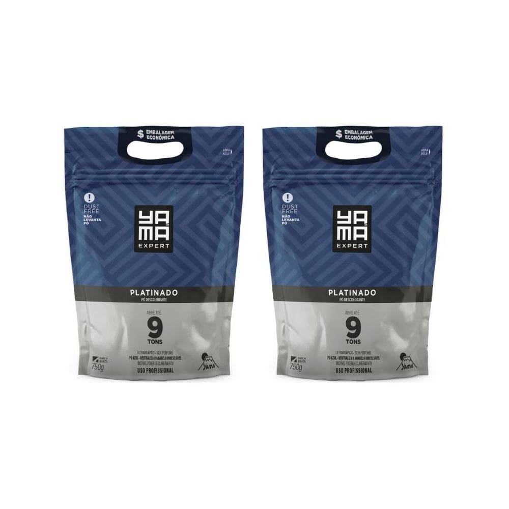 Po Descolorante Yama Platinado 750G - Kit Com 2Un