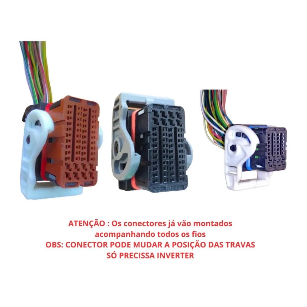 kit 3 Conectores Do Módulo Injeção Peugeot
