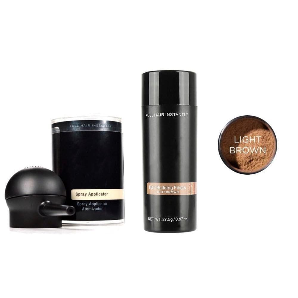 Maquiagem Fibra Capilar Calvície Retoque Castanho Claro