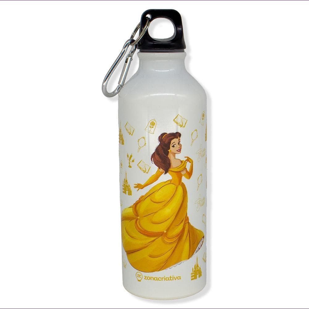 Garrafa Com Mosquetão Bela - Disney