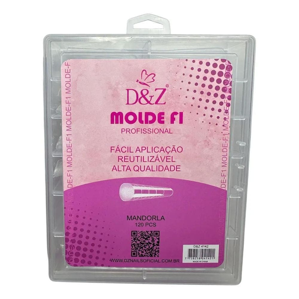 2X Molde F1 Reutilizavel Almond Mandorla 120 Peças - D&Z