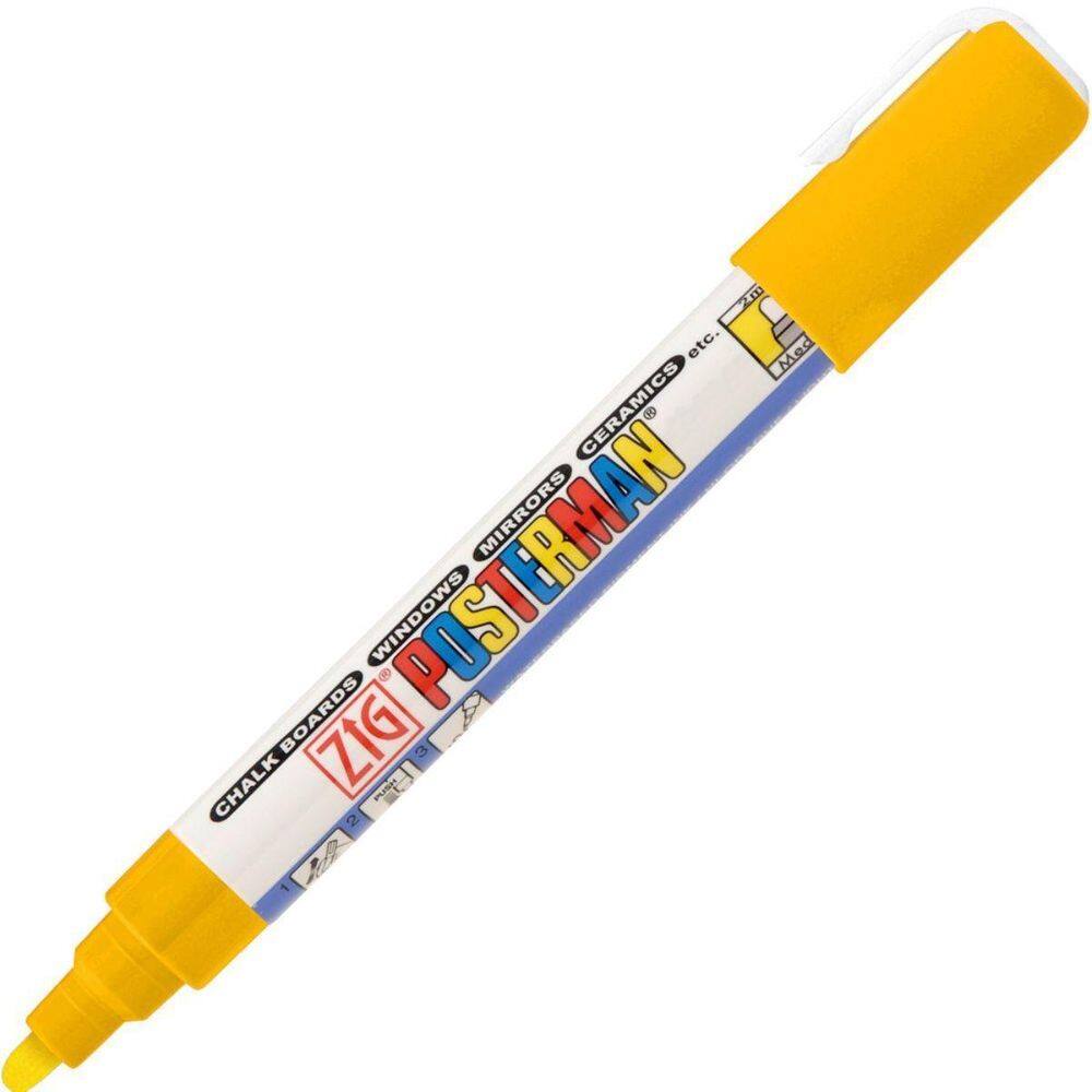 Caneta Marcador Zig Posterman Medium Pma-30 Yellow