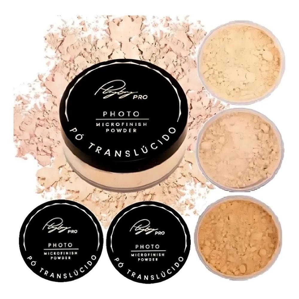 2X Base De Maquiagem Em Pó Solto Pó Facial Playboy Microfini