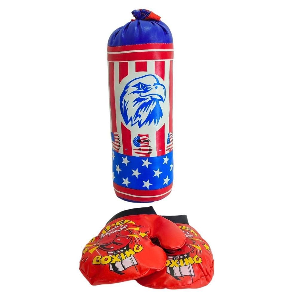 Saco De Pancadas Boxe Infantil Com Luvas Esporte Wb7955