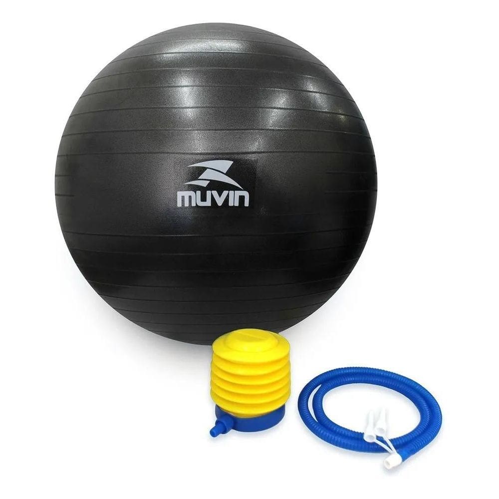 2X Bola De Pilates 75Cm Muvin - Antiestouro - Suporta Até 30