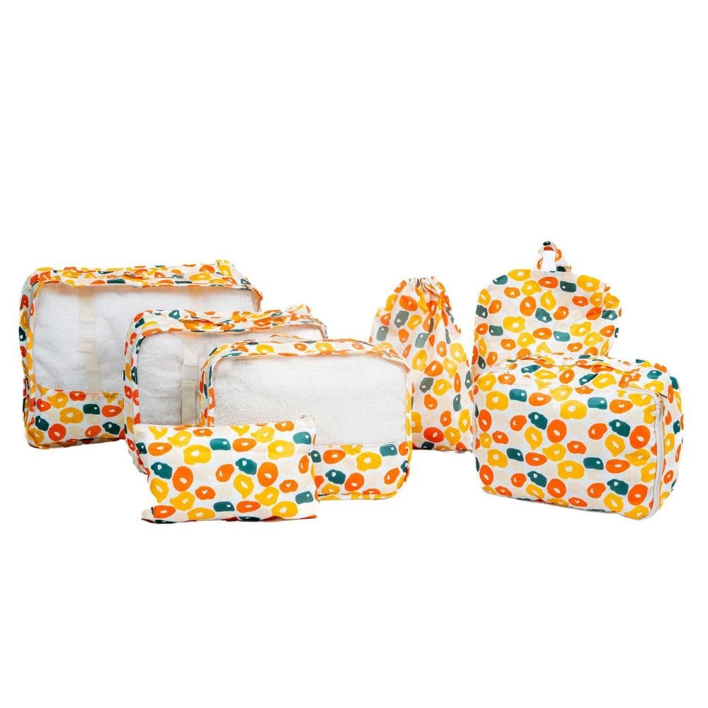 Organizador Mala De Viagem Kit Com 7 Peças Estampa Verão