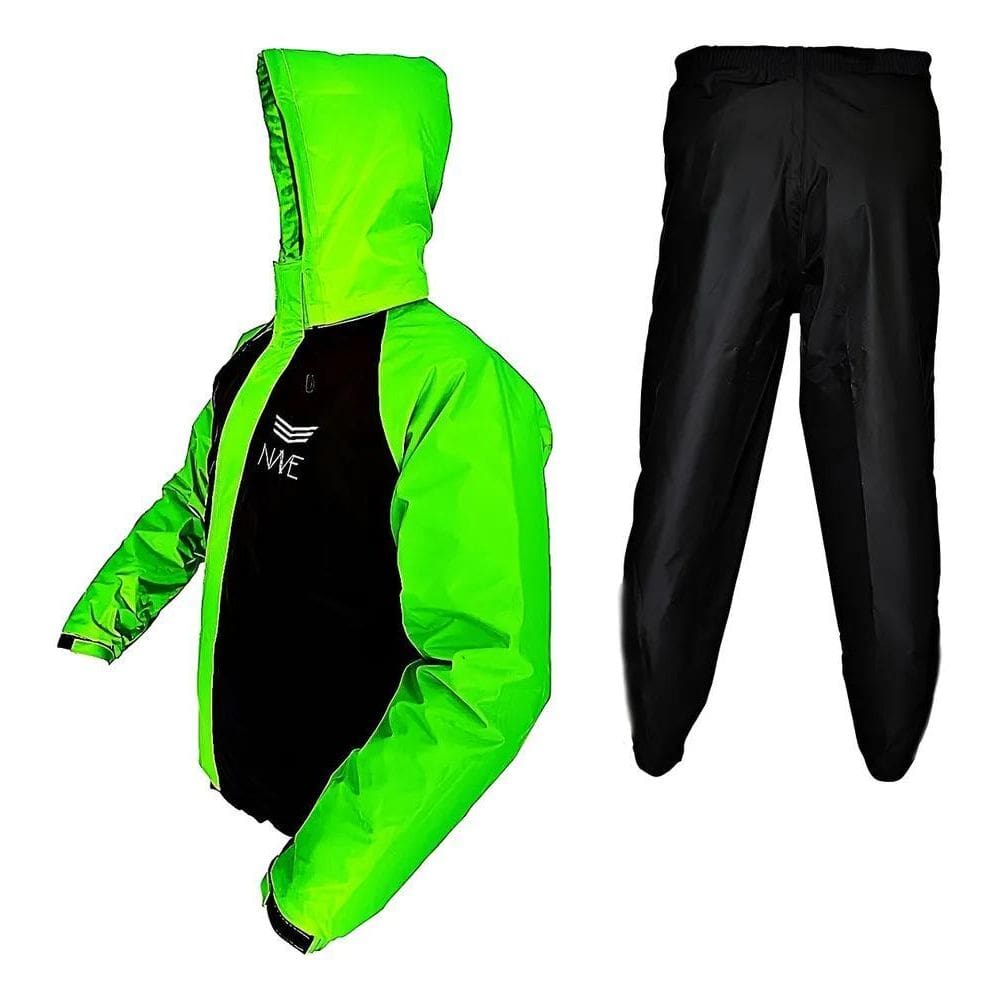 Conjunto Capa De Chuva Motoqueiro Em Nylon E Azul/Preto M