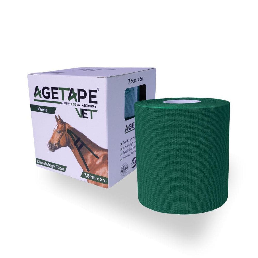 Agetape Vet Kinesiology Tape 7.5Cm X 5M - Verde Escuro