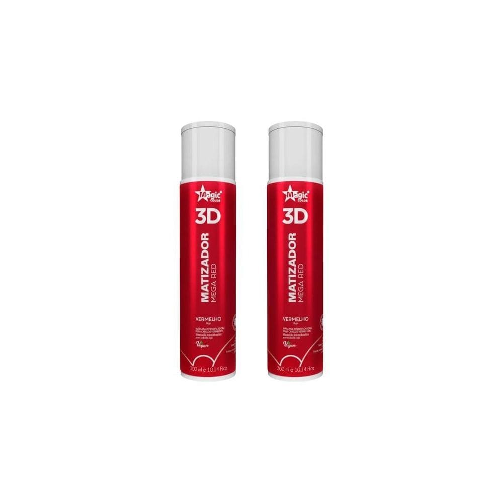 Matizador Gloss Magic Color 300Ml Mega Red-Kit C/2Un