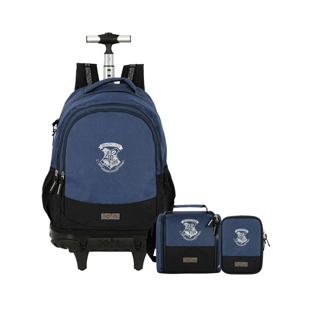 Kit Harry Potter Mochila Rodas + Lancheira + Estojo Box Az
